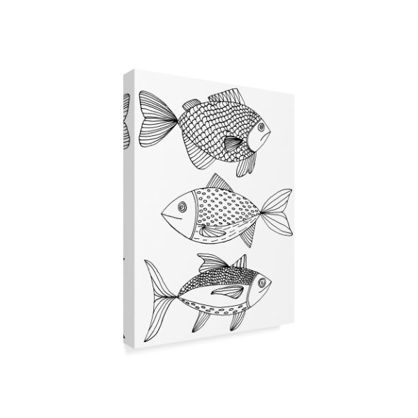 Laura Miller 'Fish Line Art' Canvas Art,35x47